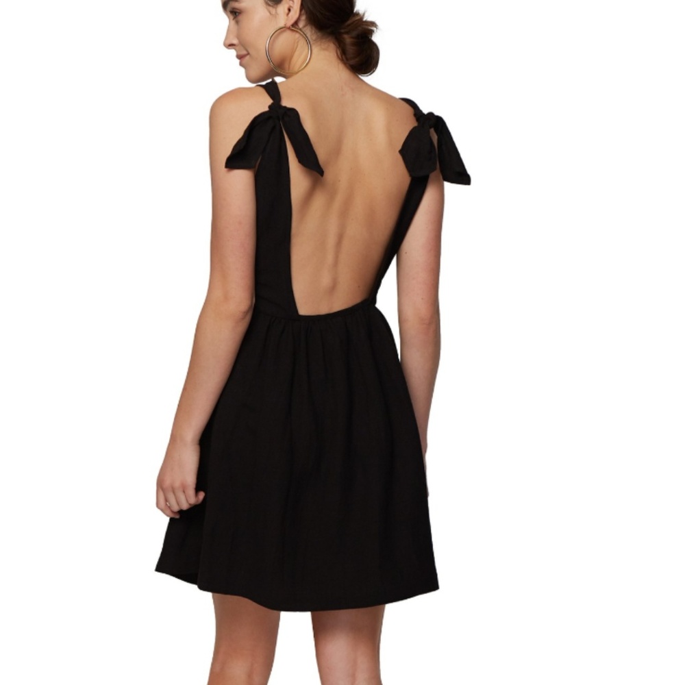 RACHEL PALLEY Linen Adriano Dress - Black
